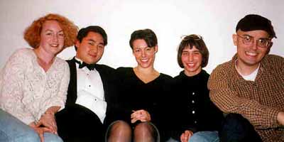 On the couch after dinner, March '97