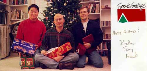 Richard, Tony and Frank's Christmas Card