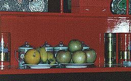 Buddhist Wedding Ceremony: Fruit at the altar
