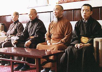 Buddhist Wedding Ceremony: Chanting monks